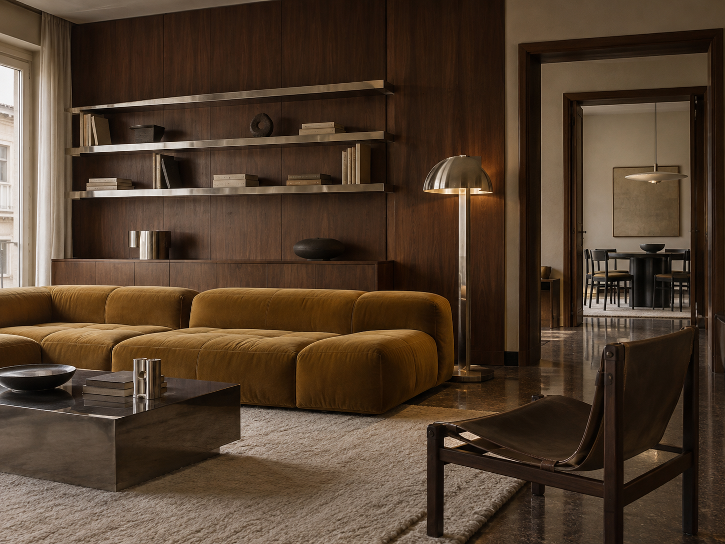 Casa Alba, interno urbano dai toni profondi